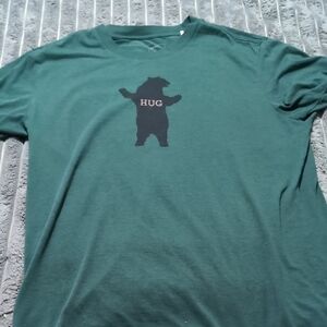 Prana Green T-Shirt with Positive Message